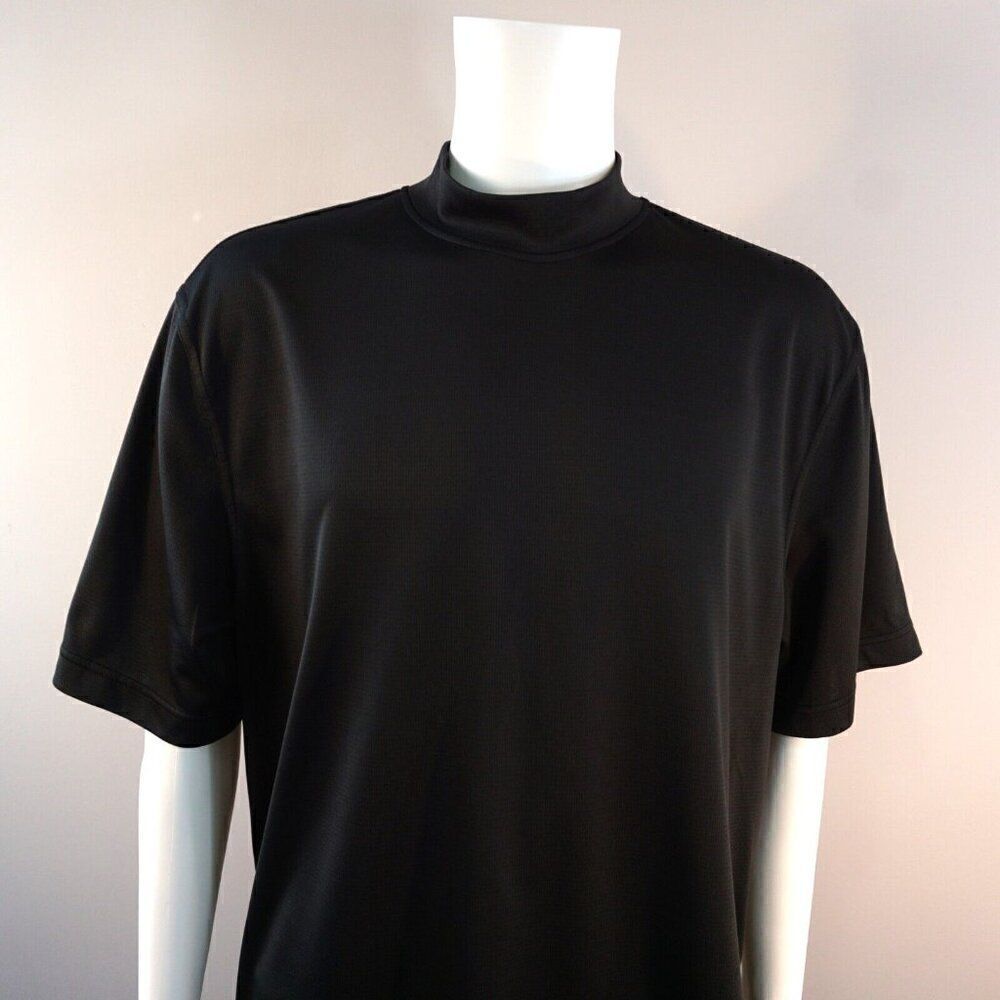 Monterey Club Mens Size XL Golf Shirt Black Color Dry Swing Moister Wicking